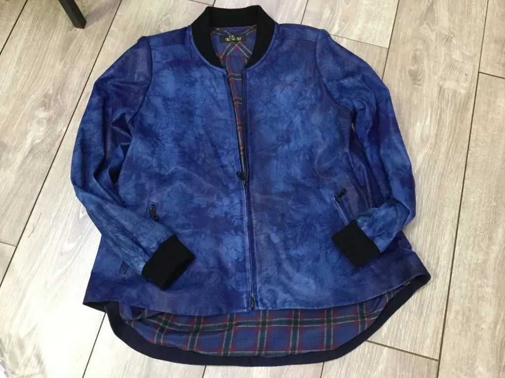 藍染のラム革を使って、ご夫婦で、ジャケットオーダー頂きました🧥