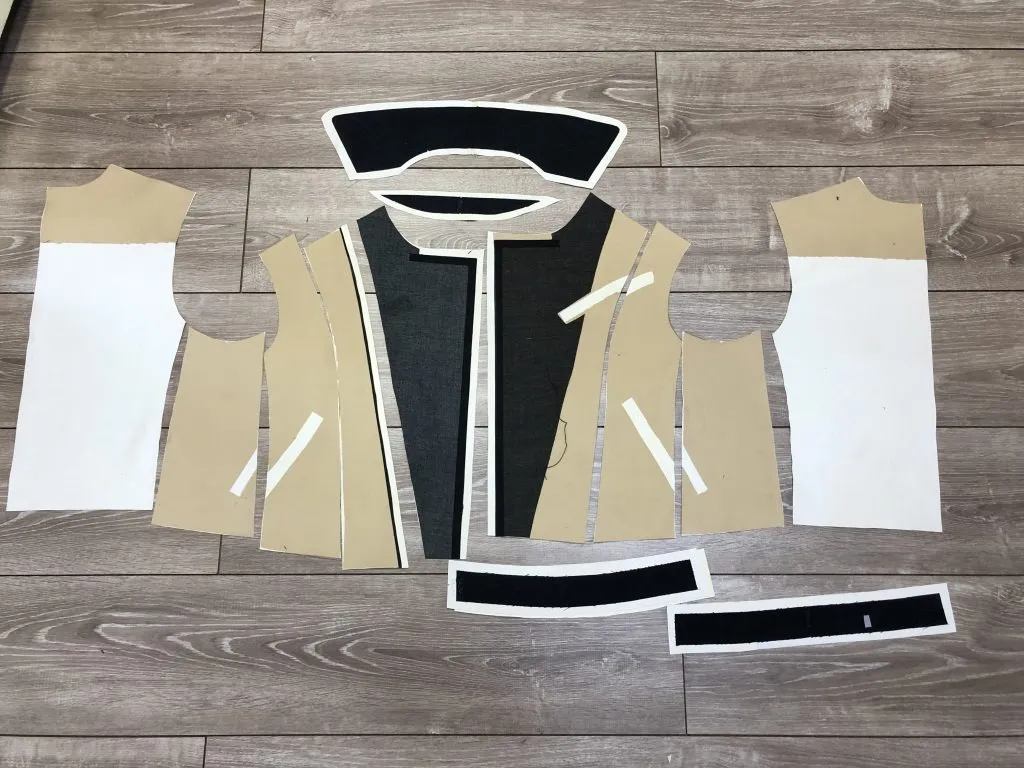 【ラム革レディースライダースジャケット、製造工程】