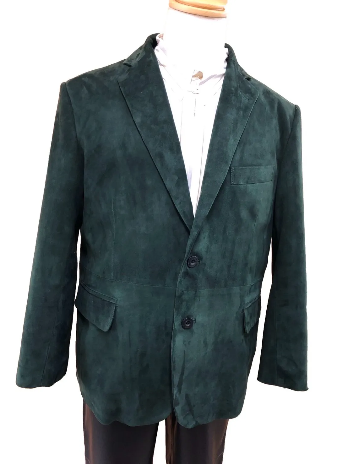 完全防水加工のラムスエードのオーダージャケット