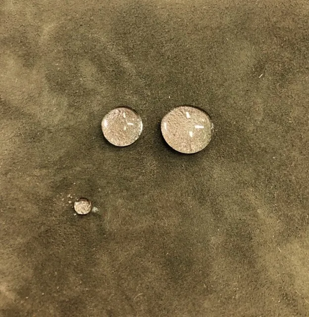 完全防水加工のラムスエードのオーダージャケット