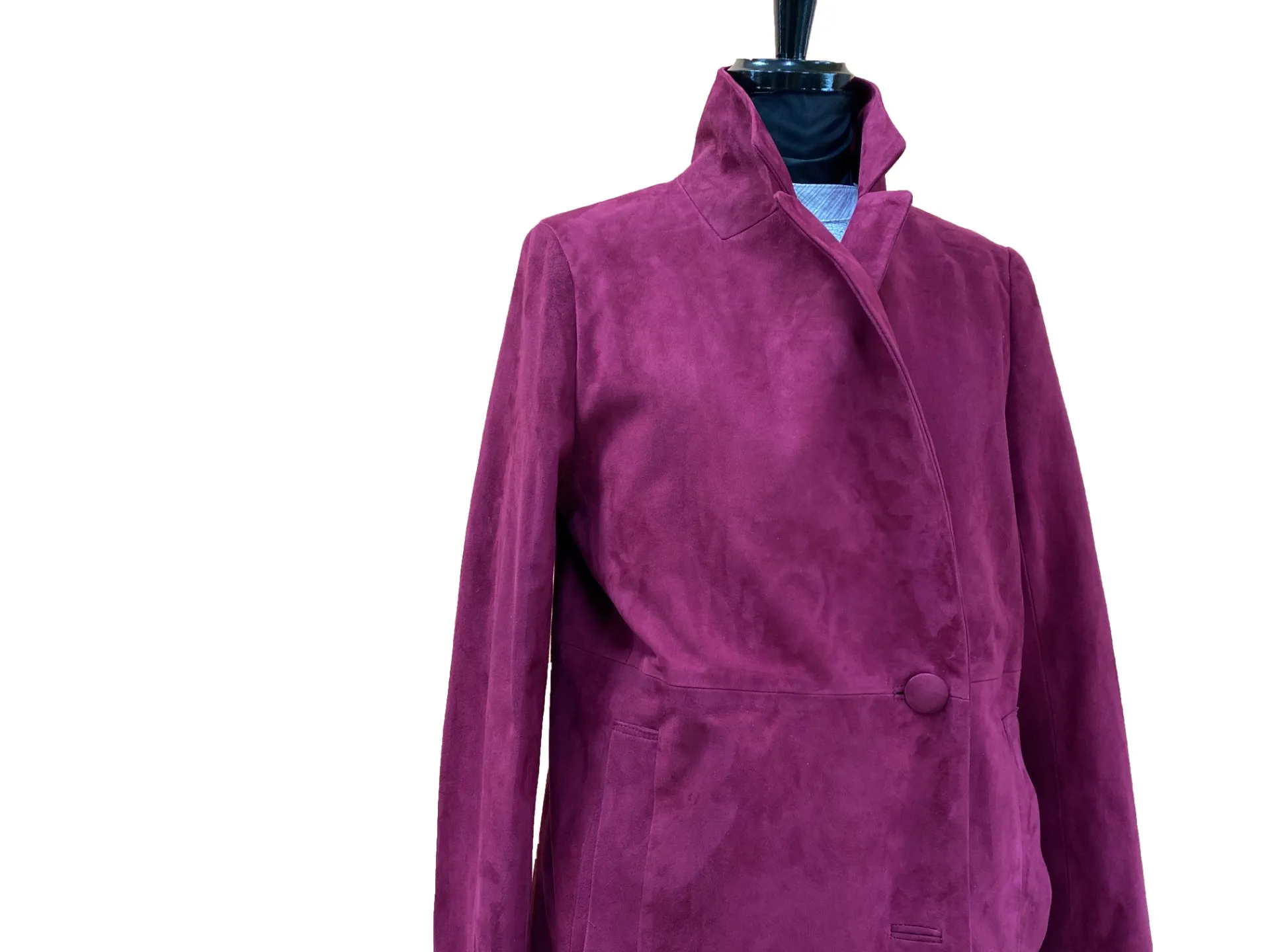 ラムスエードコート、オーダーでお作りしました。