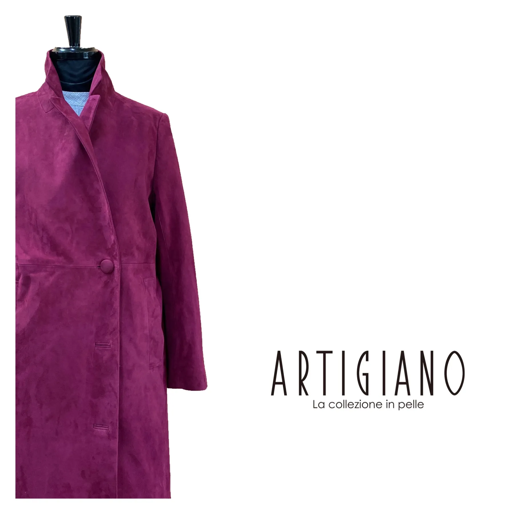 ラムスエードコート、オーダーでお作りしました。