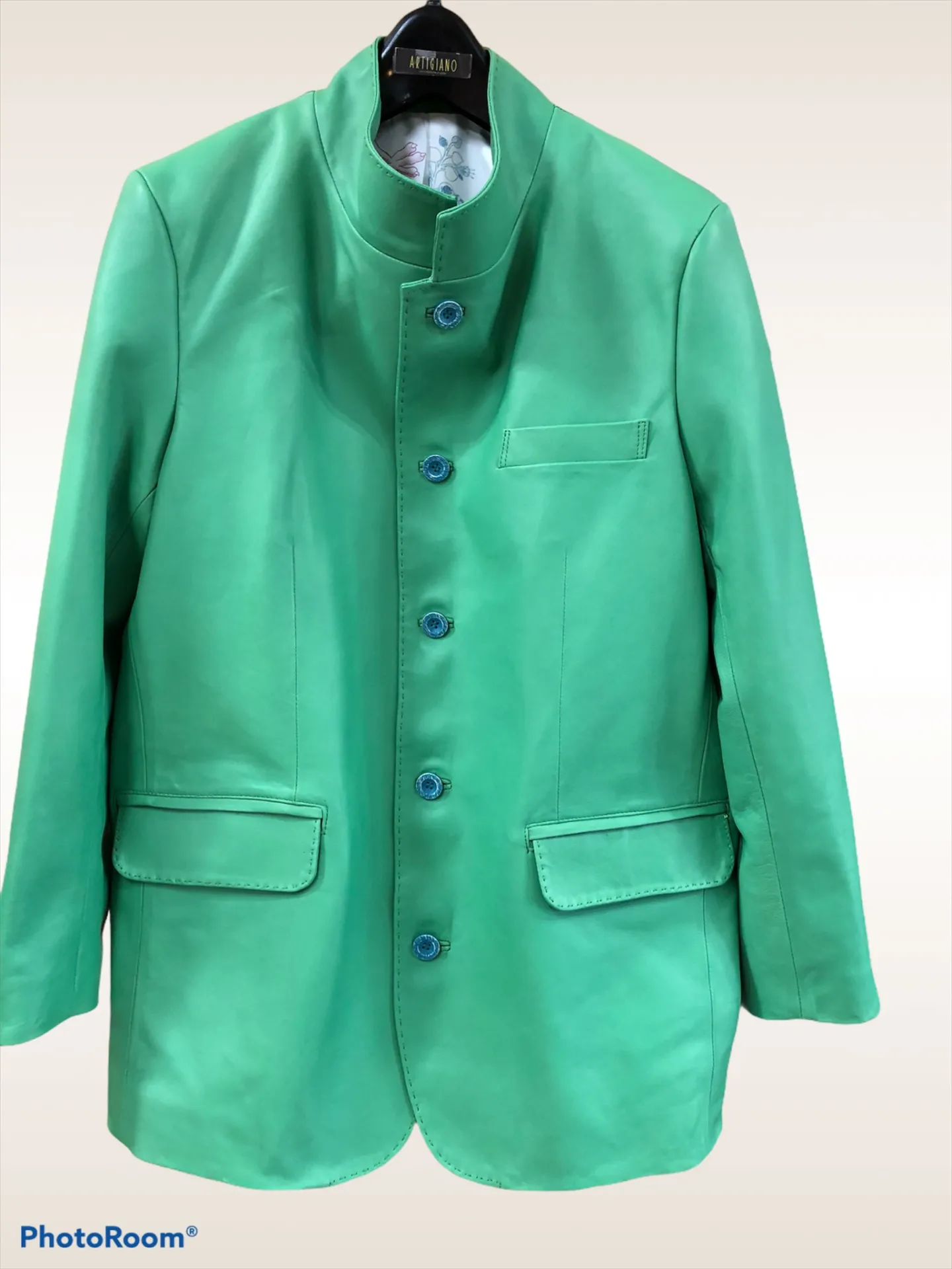 オーダージャケット、裏地にスカーフ使用